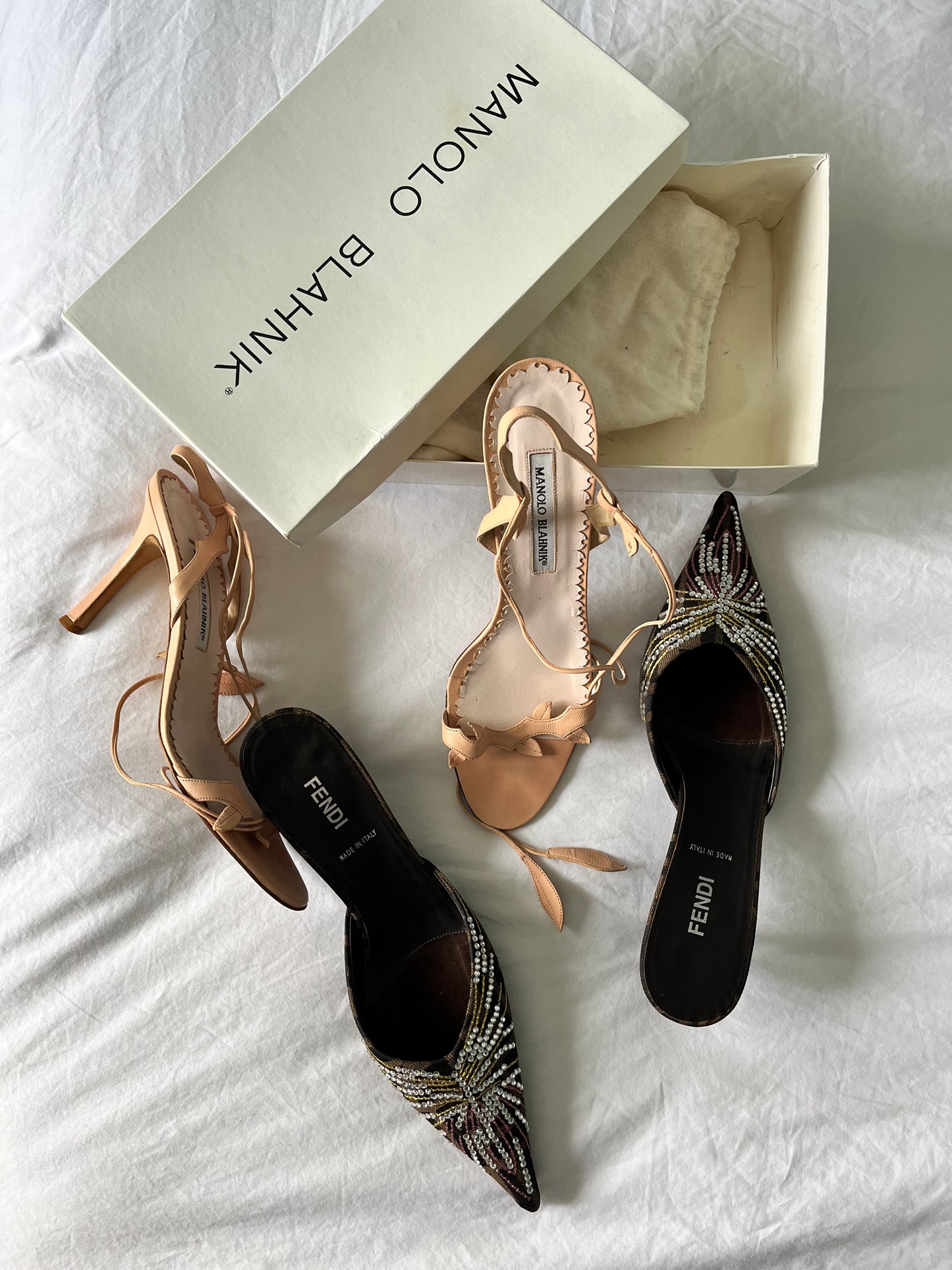 MANOLO BLAHNIK HEELS, 40