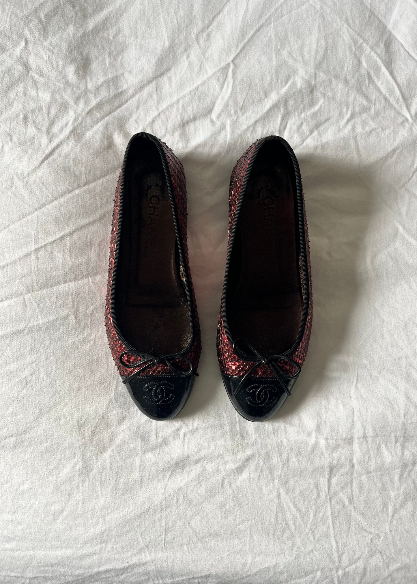 CHANEL BALLET FLATS, 37,5