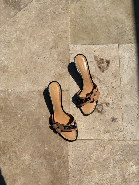 LOUIS VUITTON 2004 MURAKAMI MULES, 38,5